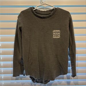 nununu Gray Kids Long Sleeve Shirt